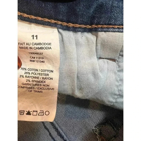 Garage distressed denim size 11 juniors - Picture 4 of 5